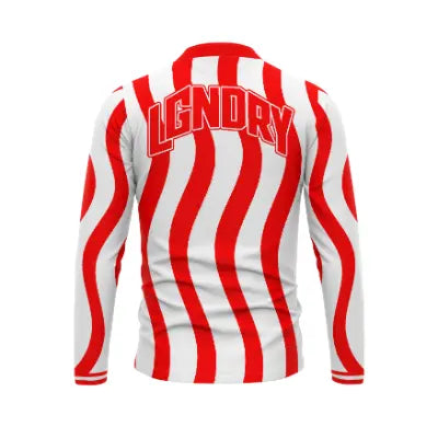 LGNDRY FC — RED WAVE LONG-SLEEVE JERSEY