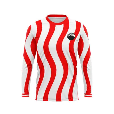 LGNDRY FC — RED WAVE LONG-SLEEVE JERSEY