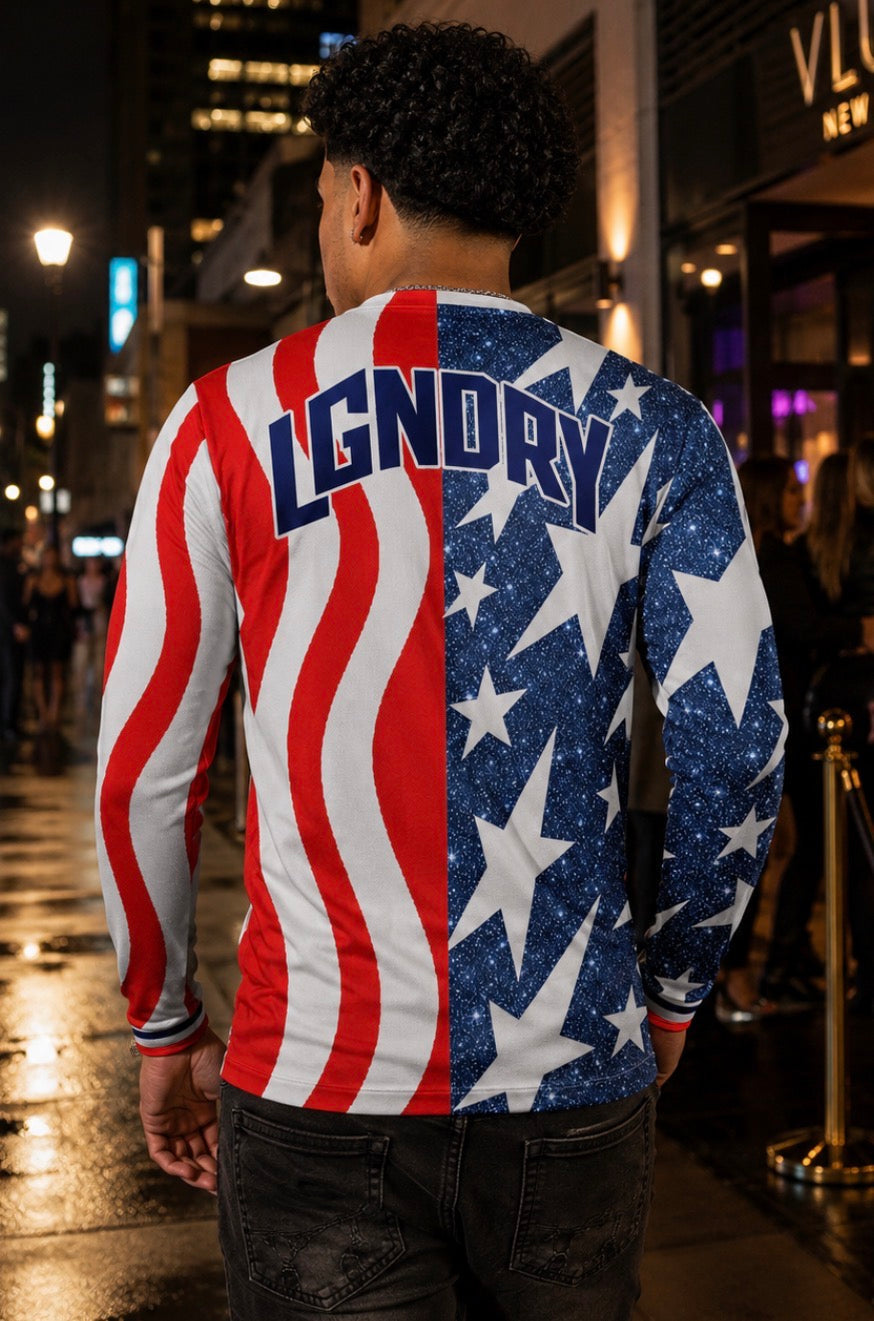 LGNDRY FC — Stars & Stripes Long Sleeve Jersey