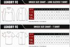 LGNDRY FC Short Sleeve Size Chart